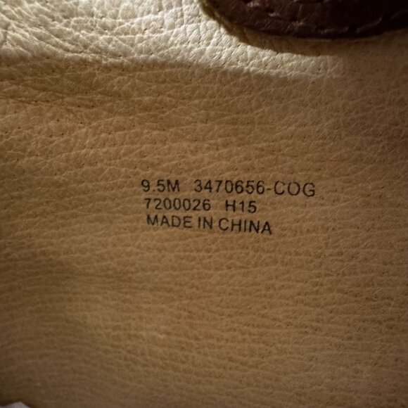 Frye Leather Carson Wedge Bootie size 9.5 Cognac - Picture 7 of 8